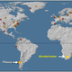 Map showing platinum spikes.